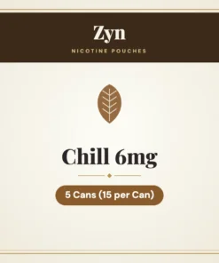Zyn Chill 6mg Nicotine Pouches – 5 Cans (15 per Can)